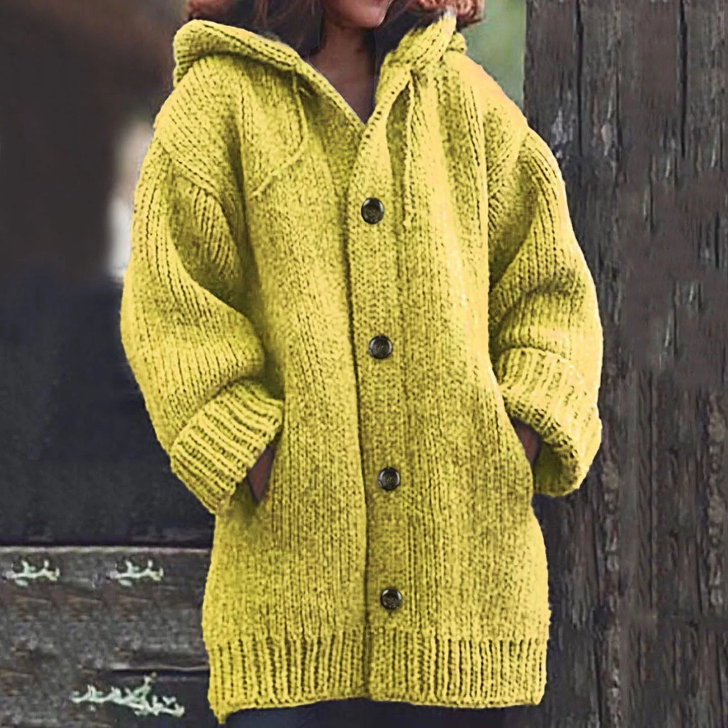 Stylish Edafel Long Jacket with Practical Hood